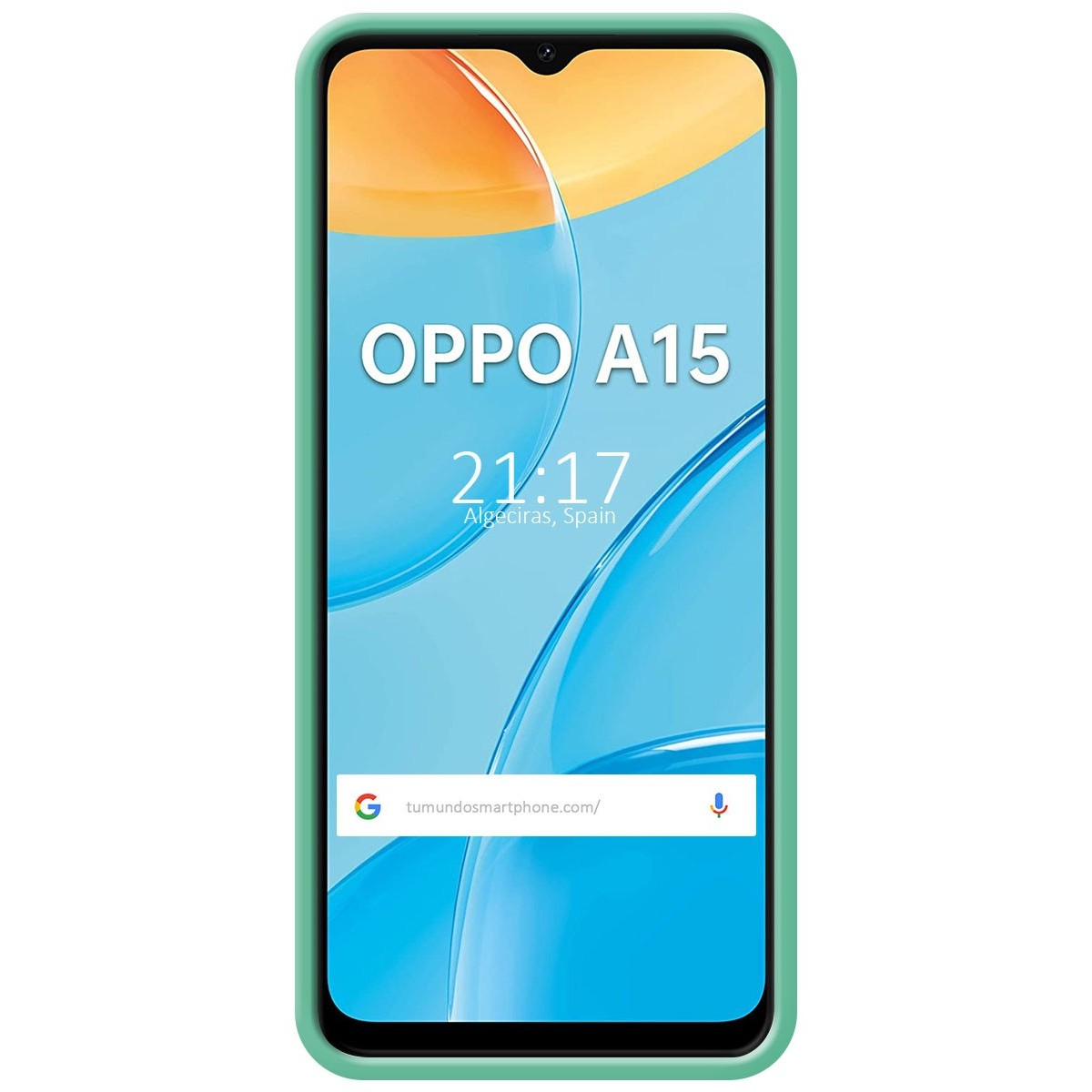 Funda Silicona Líquida Ultra Suave para Oppo A15 color Verde