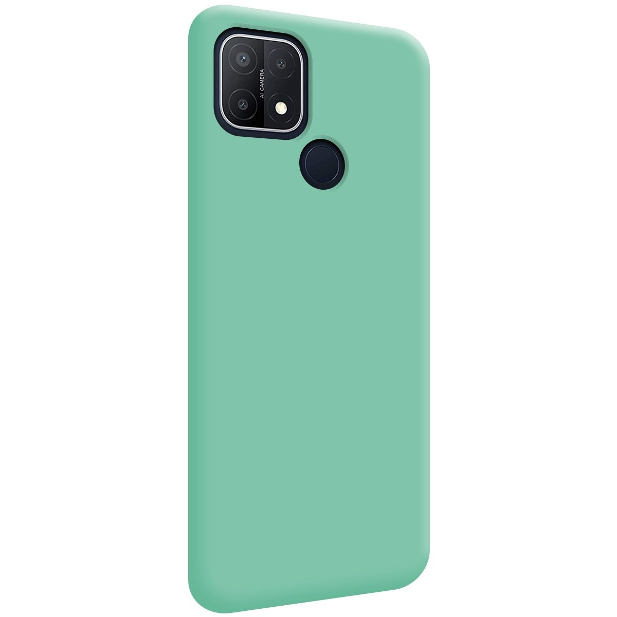 Funda Silicona Líquida Ultra Suave para Oppo A15 color Verde
