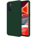 Funda Silicona Líquida Ultra Suave para Oppo Reno 4 Pro 5G color Verde Oscuro