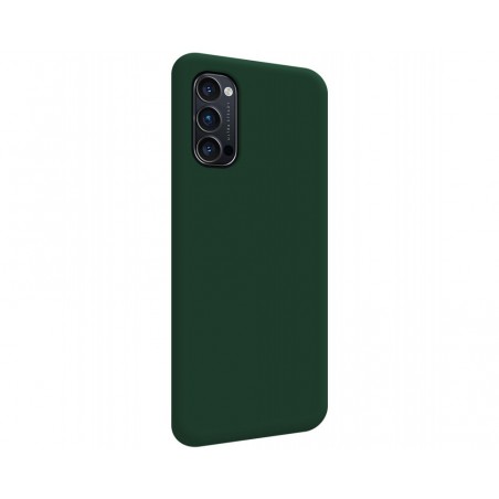 Funda Silicona Líquida Ultra Suave para Oppo Reno 4 Pro 5G color Verde Oscuro