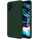 Funda Silicona Líquida Ultra Suave para Realme 7 Pro color Verde Oscuro