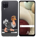 Funda Gel Transparente para Samsung Galaxy A12 / M12 diseño Avestruz Dibujos