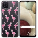 Funda Gel Transparente para Samsung Galaxy A12 / M12 diseño Flamenco Dibujos