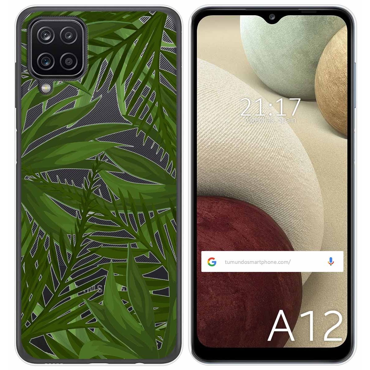 Funda Gel Transparente para Samsung Galaxy A12 / M12 diseño Jungla Dibujos