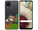 Funda Gel Transparente para Samsung Galaxy A12 / M12 diseño Panda Dibujos