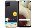 Funda Gel Transparente para Samsung Galaxy A12 / M12 diseño Playa Dibujos