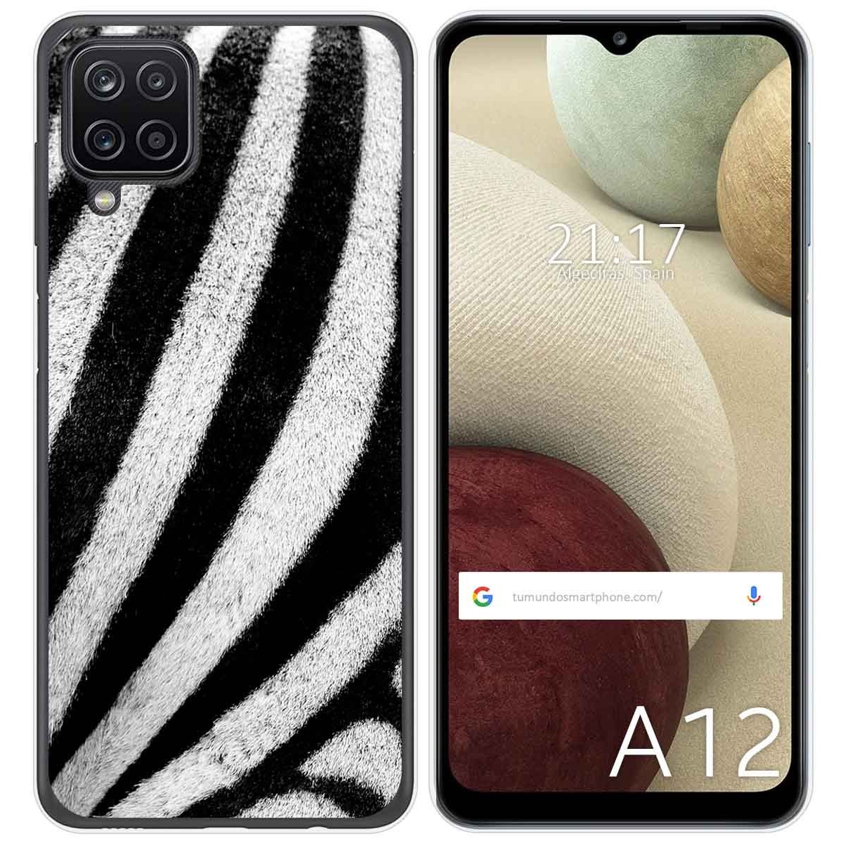 Funda Gel Tpu para Samsung Galaxy A12 / M12 diseño Animal 02 Dibujos