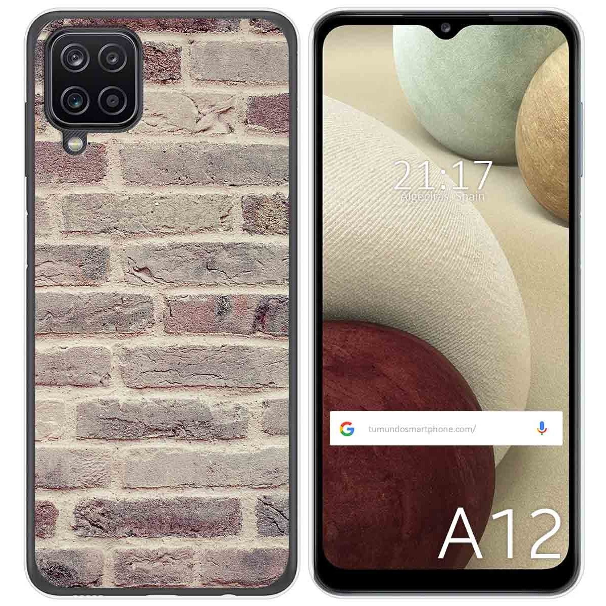 Funda Gel Tpu para Samsung Galaxy A12 / M12 diseño Ladrillo 01 Dibujos