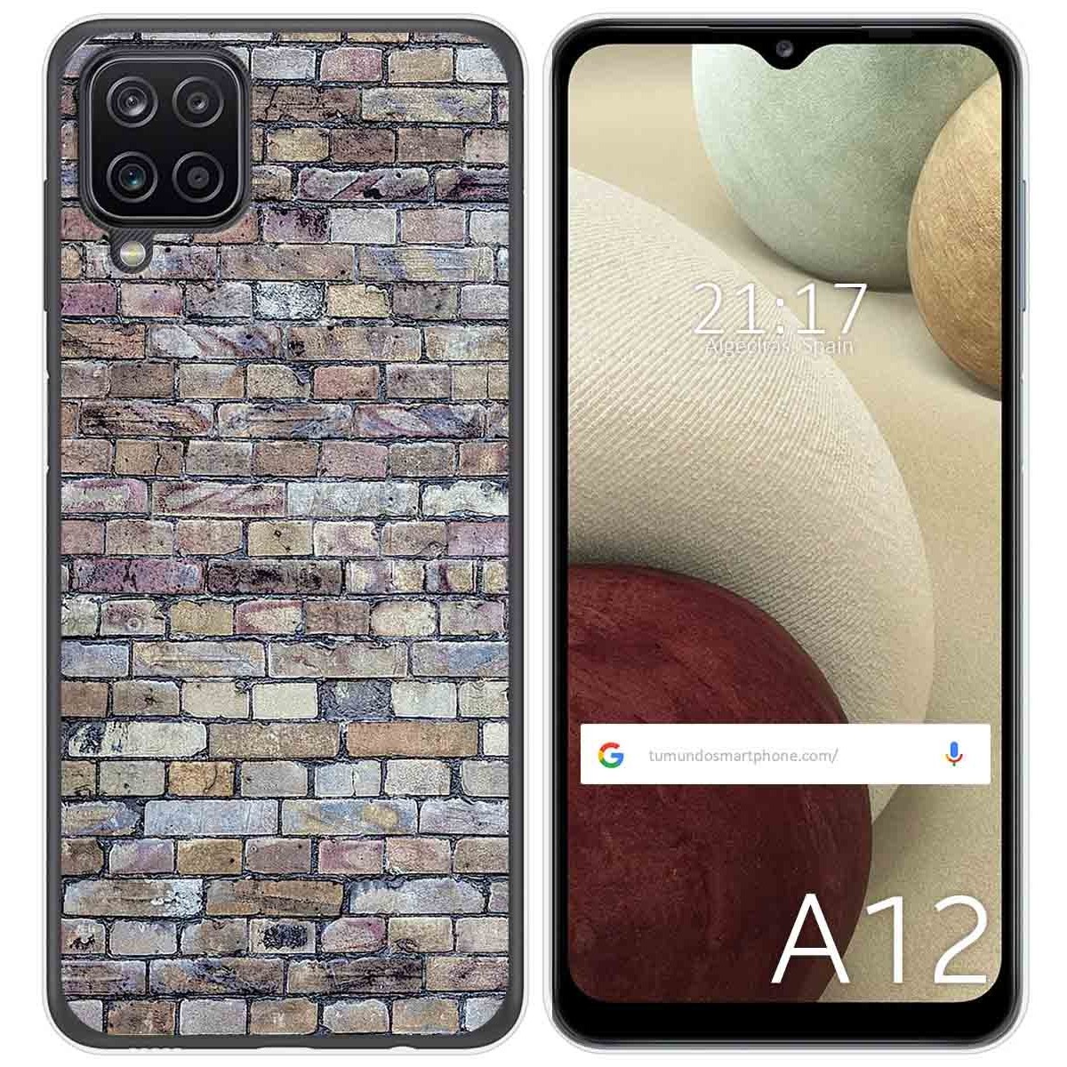 Funda Gel Tpu para Samsung Galaxy A12 / M12 diseño Ladrillo 02 Dibujos