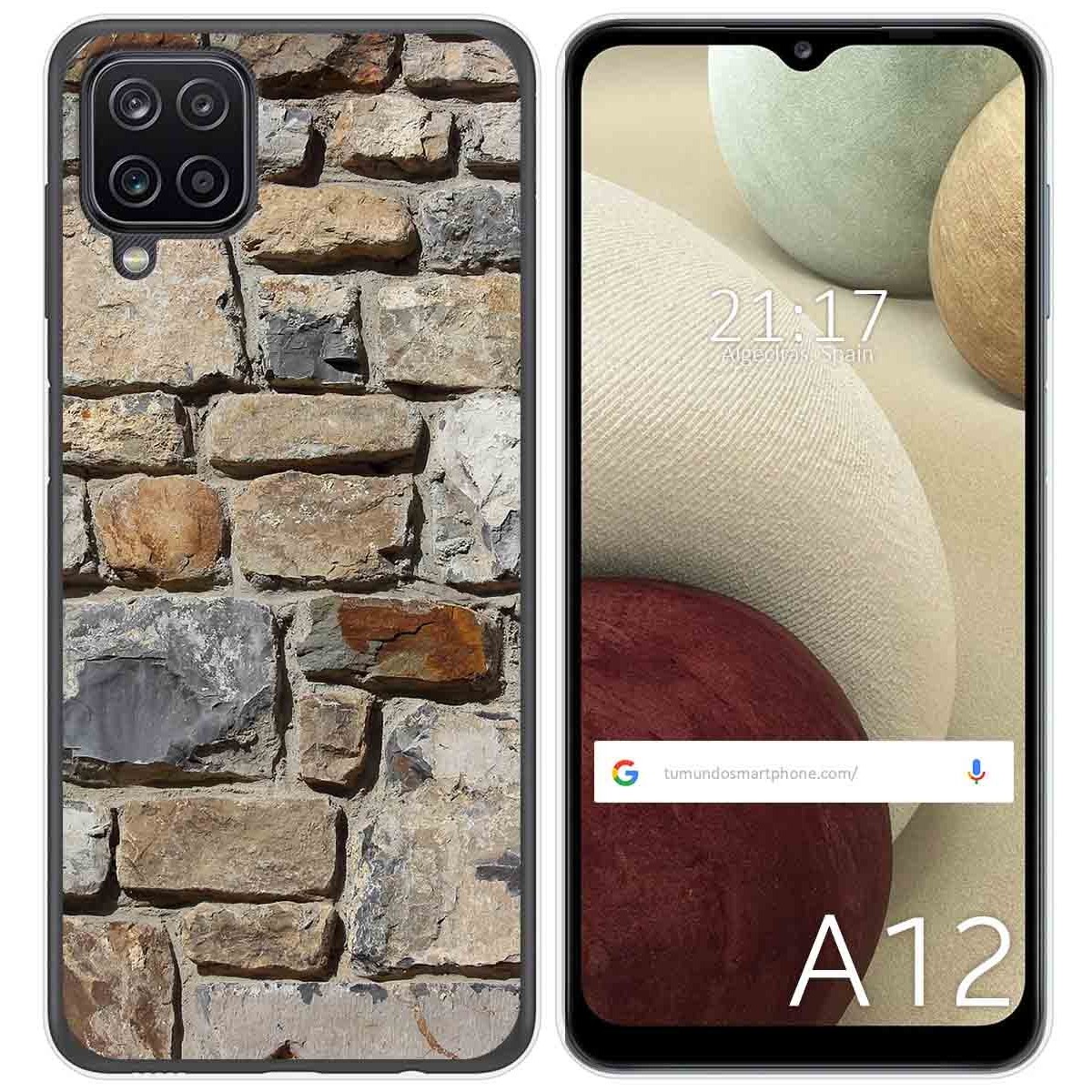 Funda Gel Tpu para Samsung Galaxy A12 / M12 diseño Ladrillo 03 Dibujos