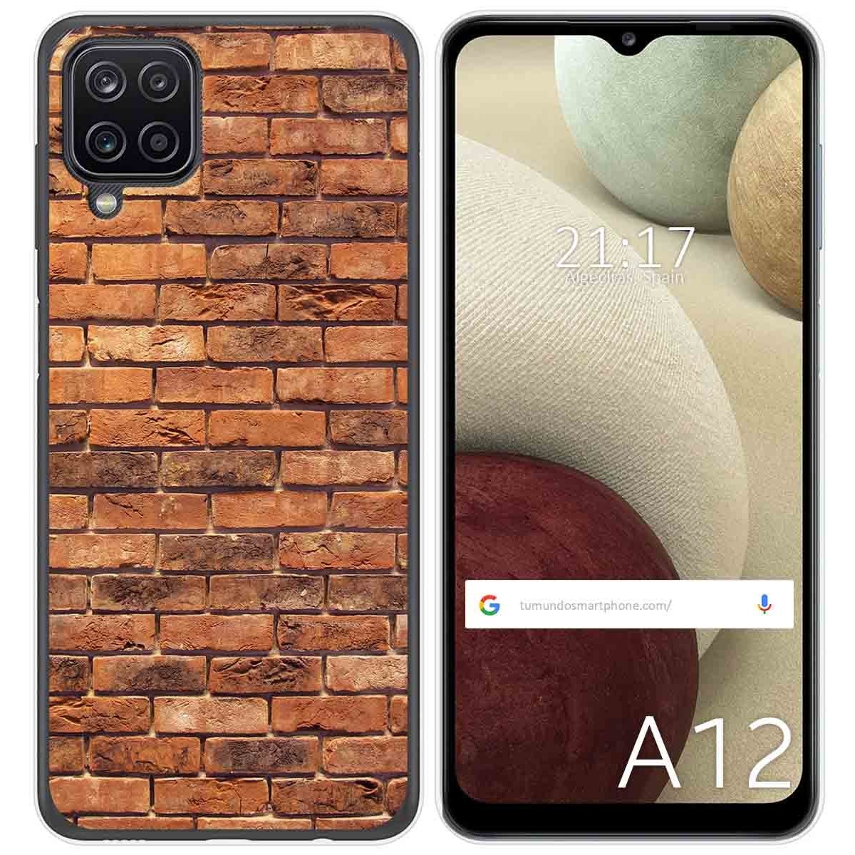Funda Gel Tpu para Samsung Galaxy A12 / M12 diseño Ladrillo 04 Dibujos