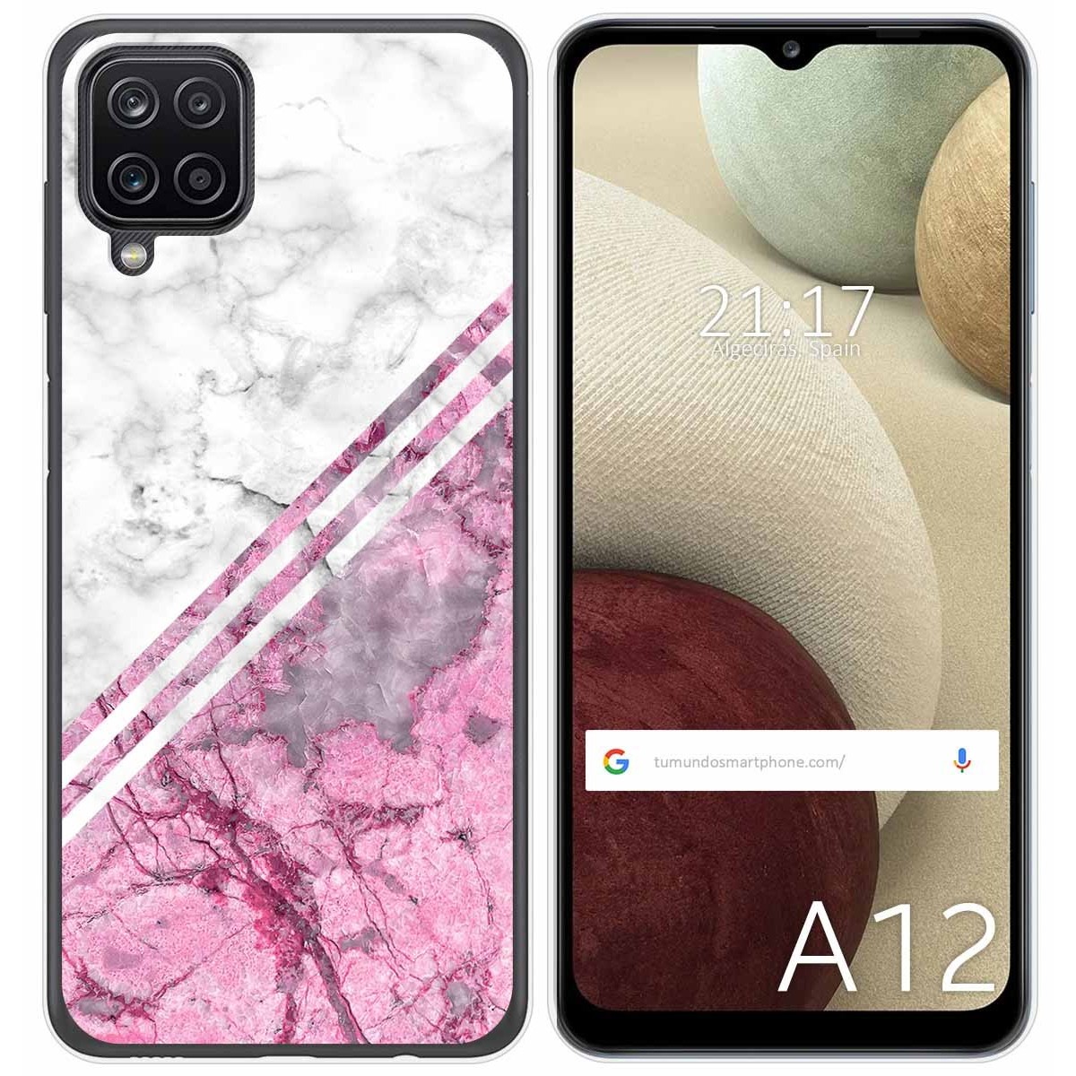 Funda Gel Tpu para Samsung Galaxy A12 / M12 diseño Mármol 03 Dibujos