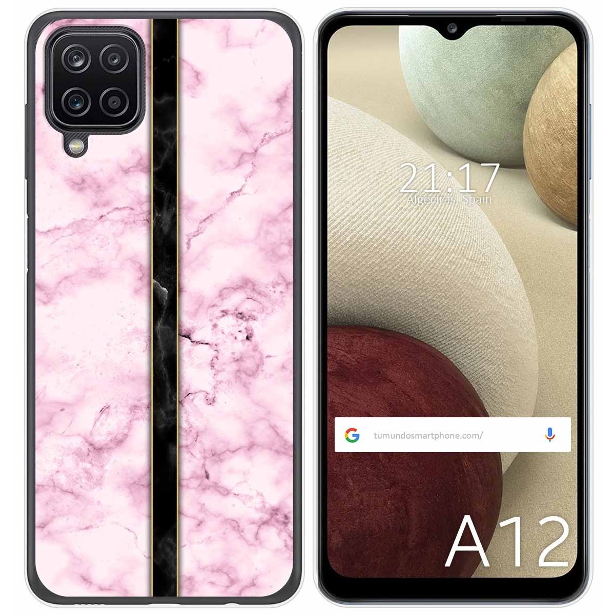 Funda Gel Tpu para Samsung Galaxy A12 / M12 diseño Mármol 04 Dibujos