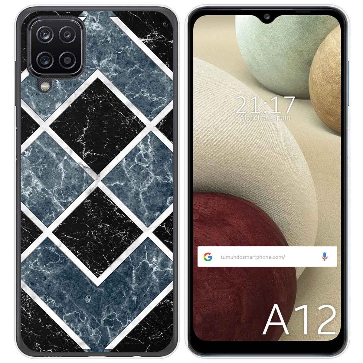 Funda Gel Tpu para Samsung Galaxy A12 / M12 diseño Mármol 06 Dibujos