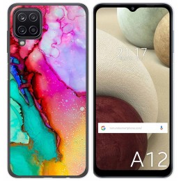 Funda Gel Tpu para Samsung Galaxy A12 / M12 diseño Mármol 15 Dibujos