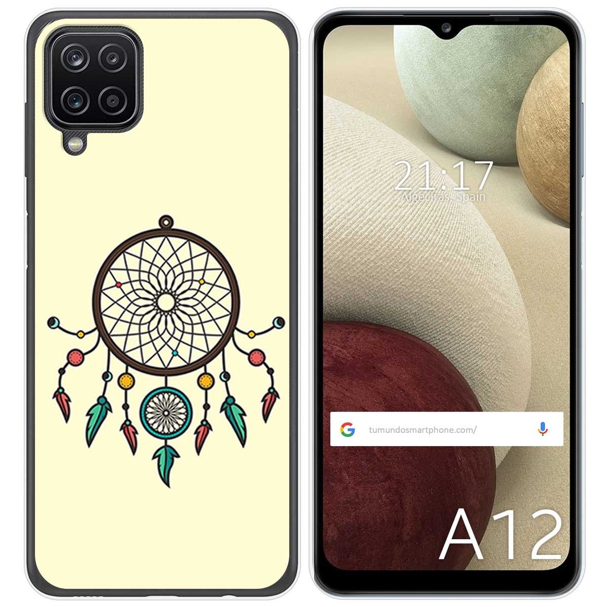 Funda Gel Tpu para Samsung Galaxy A12 / M12 diseño Atrapasueños Dibujos