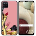 Funda Gel Tpu para Samsung Galaxy A12 / M12 diseño Brochas Dibujos