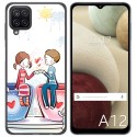 Funda Gel Tpu para Samsung Galaxy A12 / M12 diseño Café Dibujos