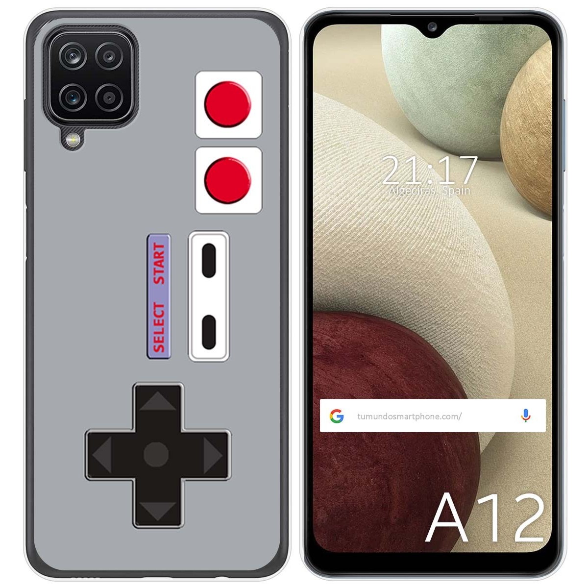 Funda Gel Tpu para Samsung Galaxy A12 / M12 diseño Consola Dibujos