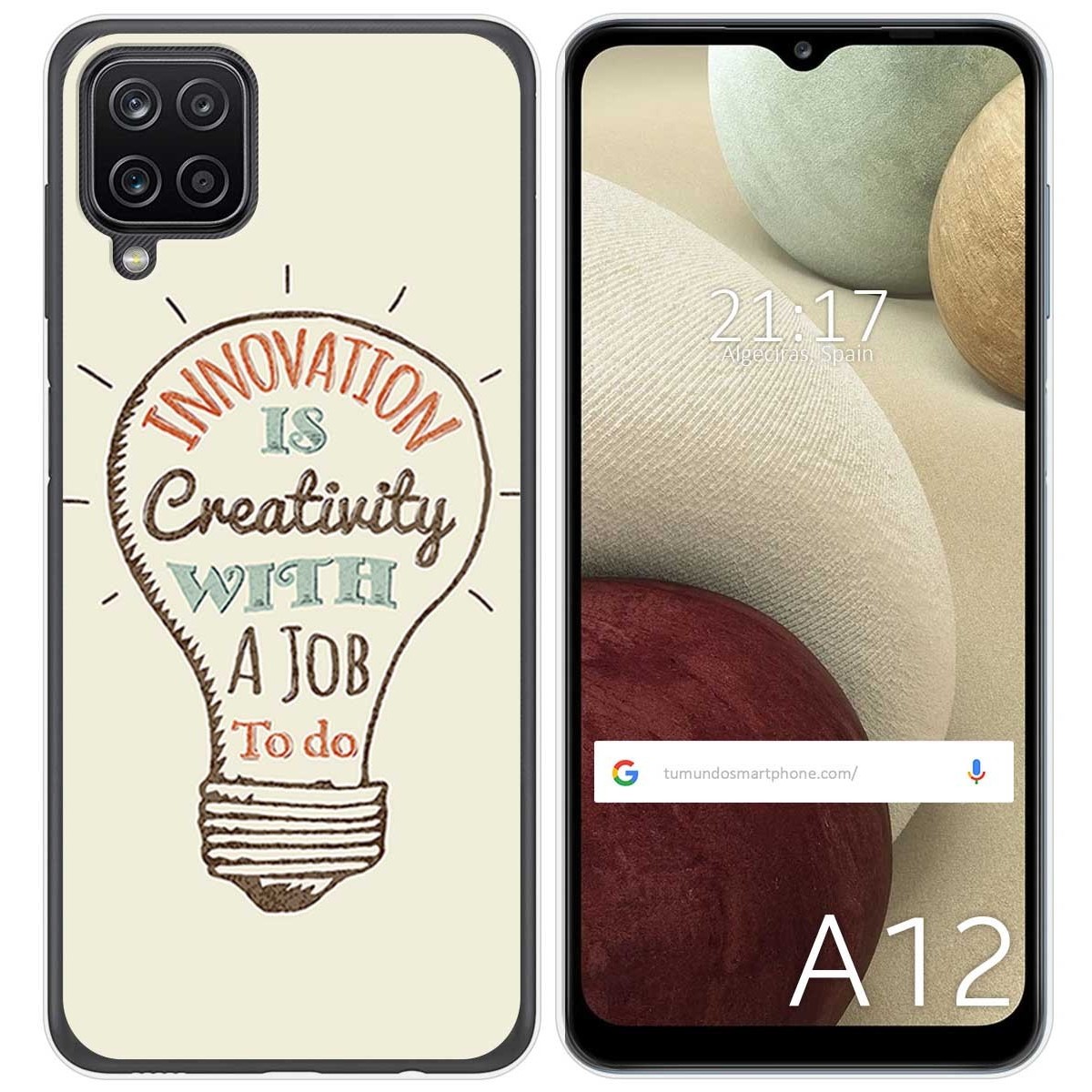 Funda Gel Tpu para Samsung Galaxy A12 / M12 diseño Creativity Dibujos