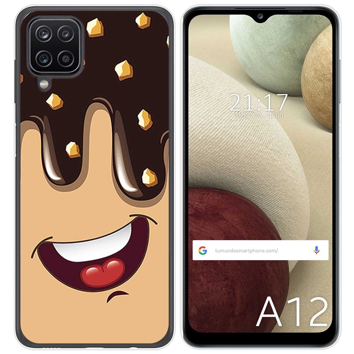 Funda Gel Tpu para Samsung Galaxy A12 / M12 diseño Helado Chocolate Dibujos