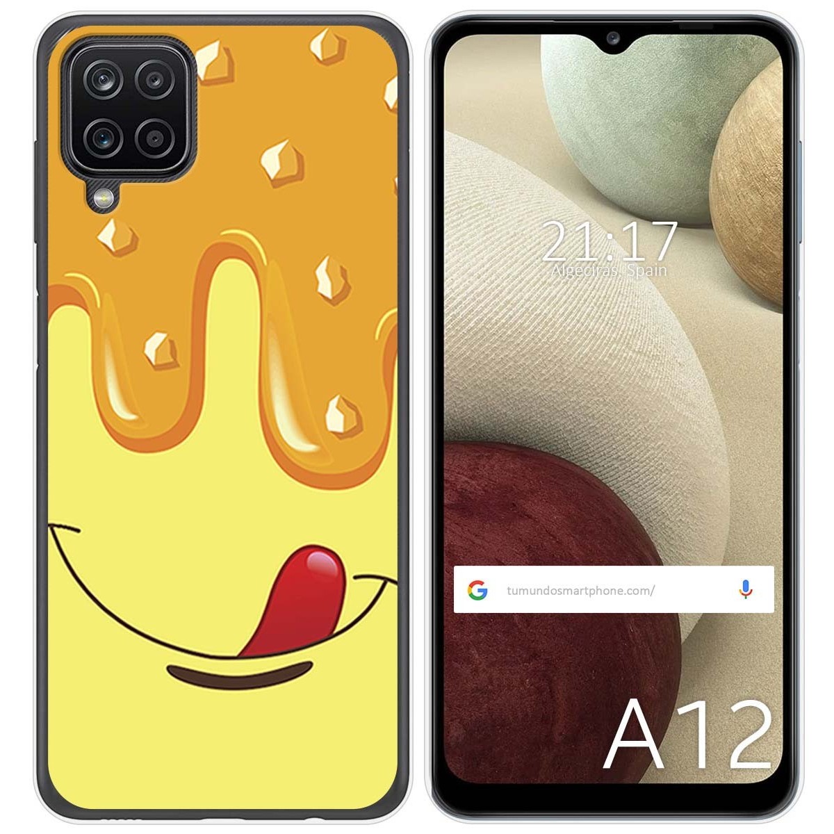 Funda Gel Tpu para Samsung Galaxy A12 / M12 diseño Helado Vainilla Dibujos