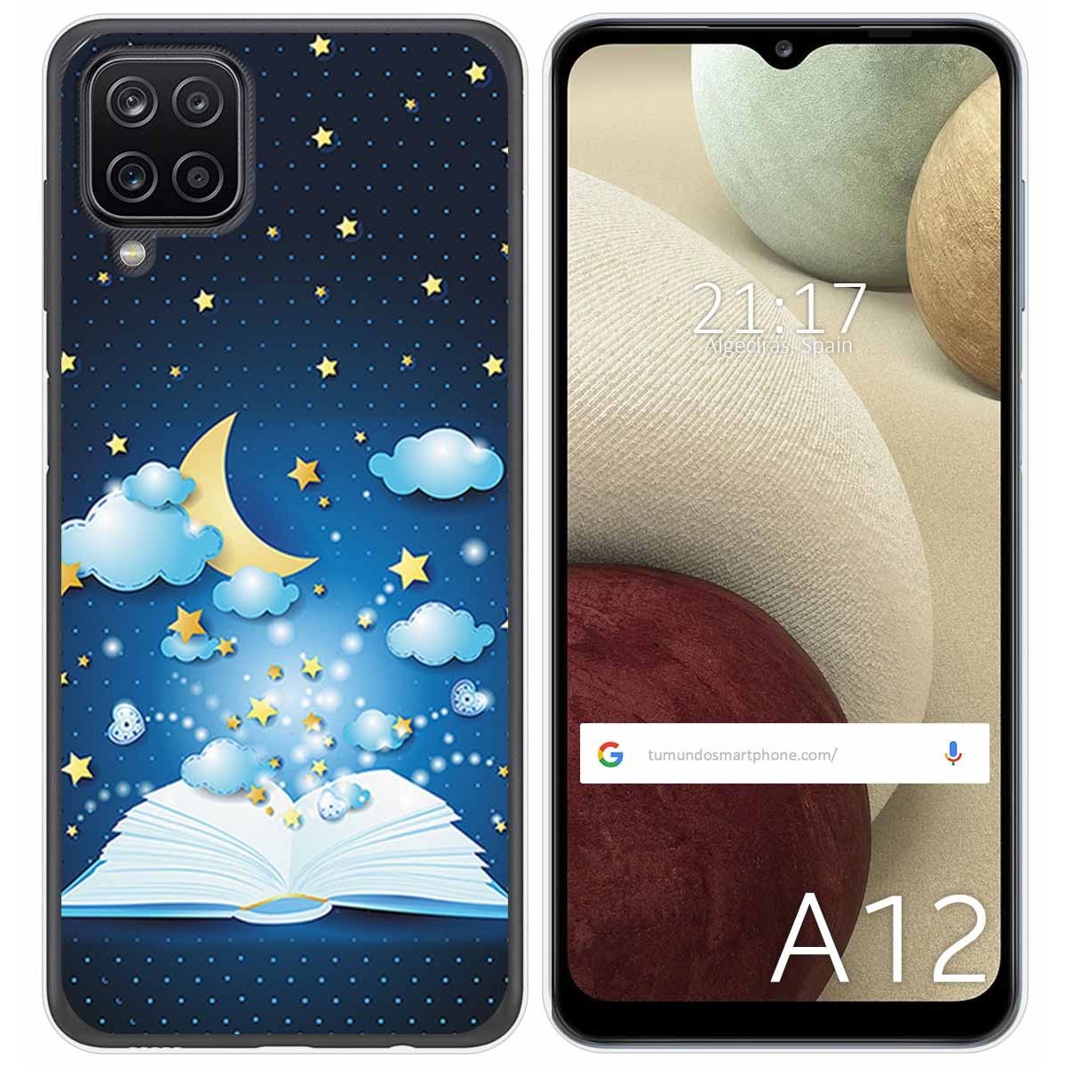 Funda Gel Tpu para Samsung Galaxy A12 / M12 diseño Libro Cuentos Dibujos
