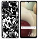 Funda Gel Tpu para Samsung Galaxy A12 / M12 diseño Snow Camuflaje Dibujos