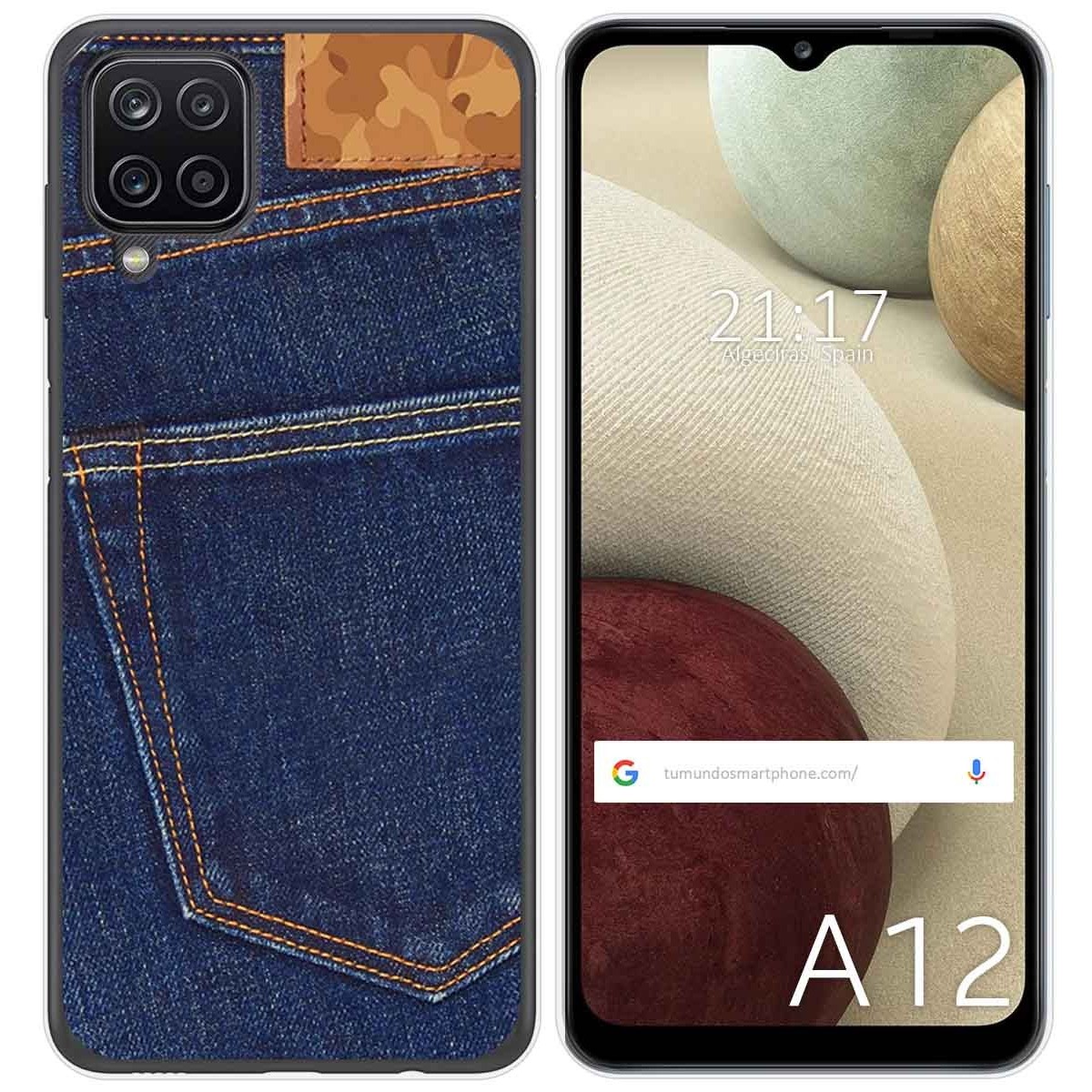 Funda Gel Tpu para Samsung Galaxy A12 / M12 diseño Vaquero Dibujos