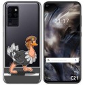Funda Gel Transparente para Oukitel C21 diseño Avestruz Dibujos