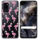Funda Gel Transparente para Oukitel C21 diseño Flamenco Dibujos