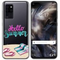 Funda Gel Transparente para Oukitel C21 diseño Summer Dibujos
