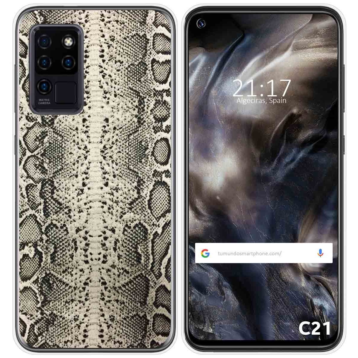Funda Gel Tpu para Oukitel C21 diseño Animal 01 Dibujos