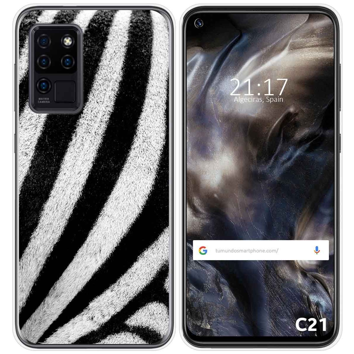 Funda Gel Tpu para Oukitel C21 diseño Animal 02 Dibujos