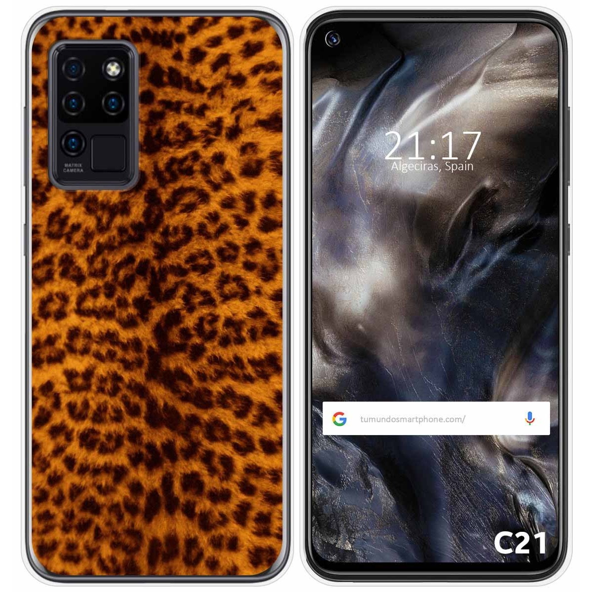 Funda Gel Tpu para Oukitel C21 diseño Animal 03 Dibujos
