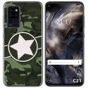 Funda Gel Tpu para Oukitel C21 diseño Camuflaje 01 Dibujos