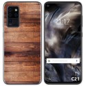 Funda Gel Tpu para Oukitel C21 diseño Madera 02 Dibujos