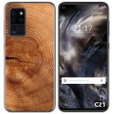 Funda Gel Tpu para Oukitel C21 diseño Madera 04 Dibujos