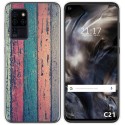 Funda Gel Tpu para Oukitel C21 diseño Madera 10 Dibujos
