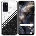 Funda Gel Tpu para Oukitel C21 diseño Mármol 01 Dibujos