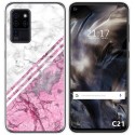Funda Gel Tpu para Oukitel C21 diseño Mármol 03 Dibujos