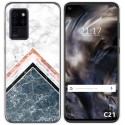 Funda Gel Tpu para Oukitel C21 diseño Mármol 05 Dibujos
