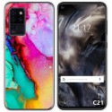 Funda Gel Tpu para Oukitel C21 diseño Mármol 15 Dibujos