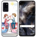 Funda Gel Tpu para Oukitel C21 diseño Café Dibujos