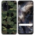 Funda Gel Tpu para Oukitel C21 diseño Camuflaje Dibujos