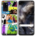 Funda Gel Tpu para Oukitel C21 diseño Comic Dibujos