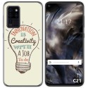 Funda Gel Tpu para Oukitel C21 diseño Creativity Dibujos