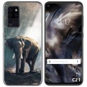 Funda Gel Tpu para Oukitel C21 diseño Elefante Dibujos