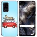 Funda Gel Tpu para Oukitel C21 diseño Furgoneta Dibujos