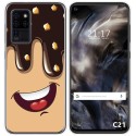 Funda Gel Tpu para Oukitel C21 diseño Helado Chocolate Dibujos